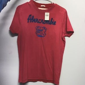 Abercrombie graphic muscle tee - M, red